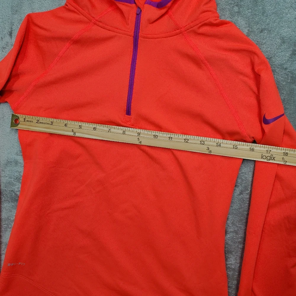 Nike Pro Girl's Dri Fit Light Hoodie Youth XL 1/4 Zip Stretch Athletic Soft